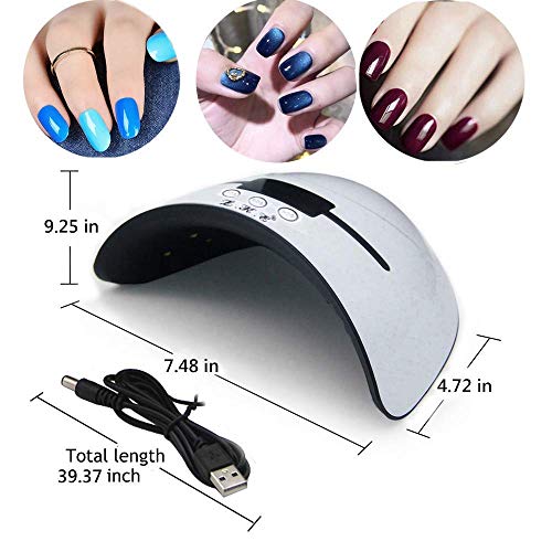 UV LED Nail Lamp, Nail UV Light Nail Dryer Portable Manicure Kit UV Gel Nail Light with Timer/Sensor/LCD Display/USB Design Nails Polish Dryer Pro Nail Lamp for UV Resin and UV LED Gel Polishes UV LED Nail Lamp, Nail UV Light Nail Dryer Portable Manicure Kit UV Gel Nail Light with Timer/Sensor/LCD Display/USB Design Nails Polish Dryer Pro Nail Lamp for UV Resin and UV LED Gel Polishes